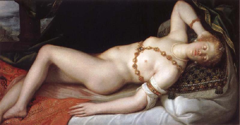 Dirck de Quade van Ravesteyn Venus in repose France oil painting art